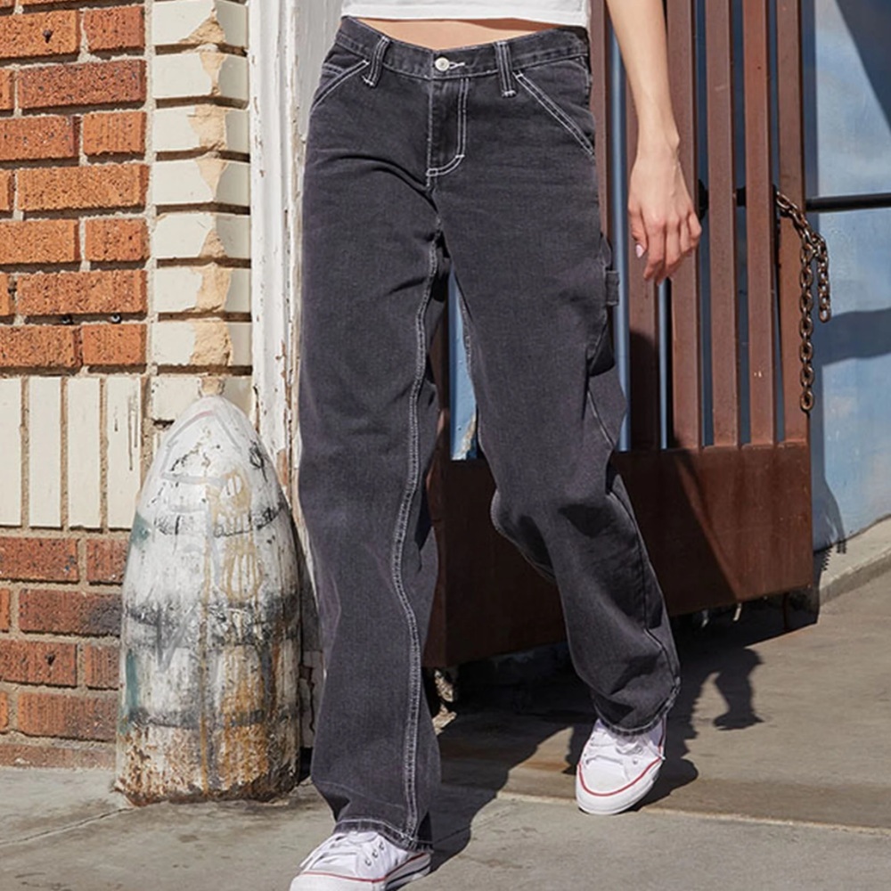 Brandy Melville John Galt Black Carpenter Pants